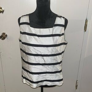 White M shell with black stripes